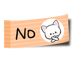 A tag cat(English) sticker #2040611