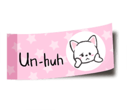 A tag cat(English) sticker #2040616