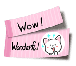 A tag cat(English) sticker #2040619