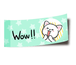 A tag cat(English) sticker #2040624
