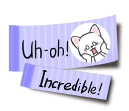 A tag cat(English) sticker #2040638