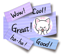 A tag cat(English) sticker #2040639