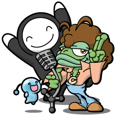 Three stickers from IZAH! village