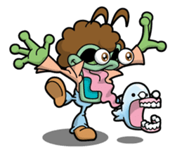 Three stickers from IZAH! village sticker #2041811