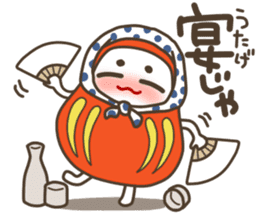 The Samurai Daruma doll sticker #2041997