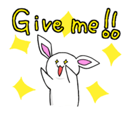 Bunny that use the Osaka dialect. sticker #2042050