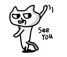 The White cat "Nekokun" sticker #2043161