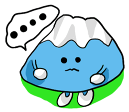 Mount Fuji in japan. sticker #2043346