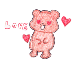 The heart-warming bear sticker #2043698