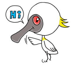 Black-faced Spoonbill sticker #2044386