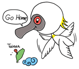 Black-faced Spoonbill sticker #2044389