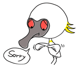 Black-faced Spoonbill sticker #2044391