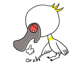 Black-faced Spoonbill sticker #2044396