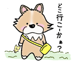 The long coat Chihuahua called coco. sticker #2044444