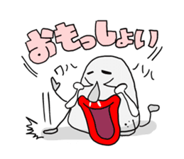 Awaji dialect moai sticker #2045064