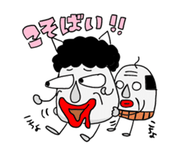 Awaji dialect moai sticker #2045072