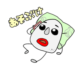 Awaji dialect moai sticker #2045076