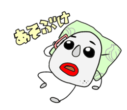 Awaji dialect moai sticker #2045076