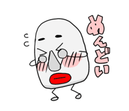 Awaji dialect moai sticker #2045081