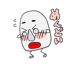 Awaji dialect moai sticker #2045081