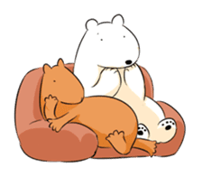 Polar bear & Capybara sticker #2045564