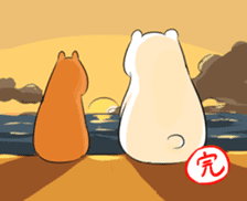 Polar bear & Capybara sticker #2045572