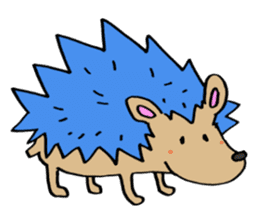 Blue hedgehog sticker #2045693