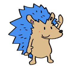 Blue hedgehog sticker #2045694