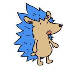 Blue hedgehog sticker #2045696