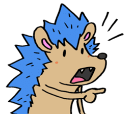 Blue hedgehog sticker #2045697