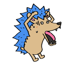 Blue hedgehog sticker #2045698