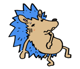 Blue hedgehog sticker #2045699