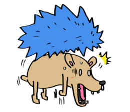 Blue hedgehog sticker #2045700