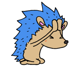 Blue hedgehog sticker #2045702