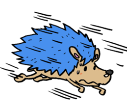 Blue hedgehog sticker #2045707