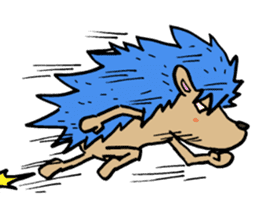 Blue hedgehog sticker #2045708