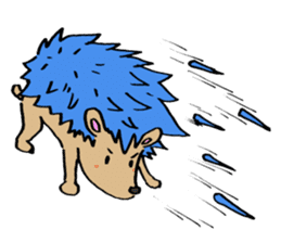 Blue hedgehog sticker #2045709