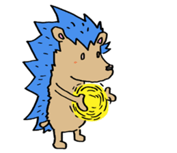 Blue hedgehog sticker #2045710
