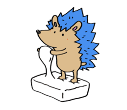 Blue hedgehog sticker #2045714