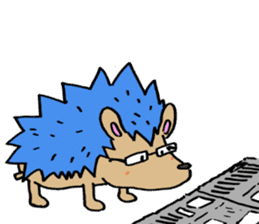 Blue hedgehog sticker #2045718