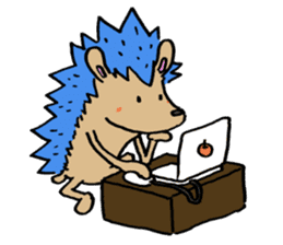Blue hedgehog sticker #2045719