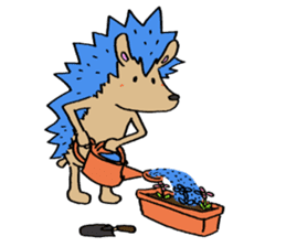 Blue hedgehog sticker #2045723