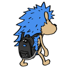 Blue hedgehog sticker #2045728