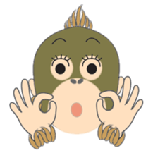 Child Utatan of the Monkey sticker #2045774