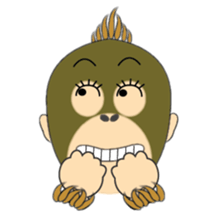 Child Utatan of the Monkey sticker #2045775