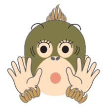 Child Utatan of the Monkey sticker #2045778