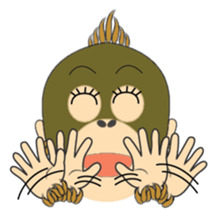 Child Utatan of the Monkey sticker #2045779