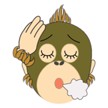 Child Utatan of the Monkey sticker #2045781