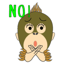 Child Utatan of the Monkey sticker #2045783