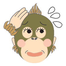 Child Utatan of the Monkey sticker #2045784